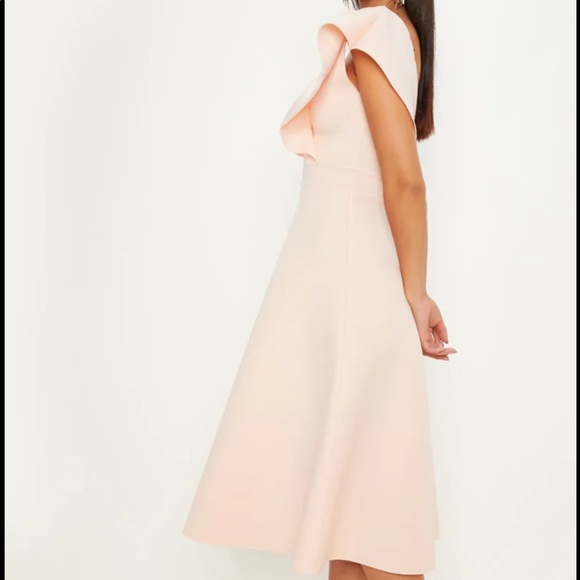 Pink nude skater dress - Picture 3 of 9